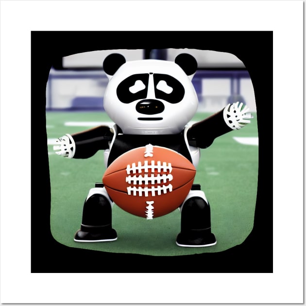 Robotic Panda NFL - Adorable Panda - Kawaii Panda Wall Art by Suga Collection